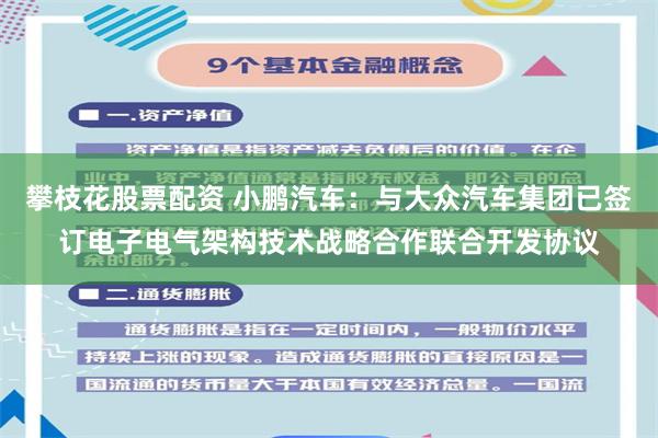 攀枝花股票配资 小鹏汽车：与大众汽车集团已签订电子电气架构技术战略合作联合开发协议