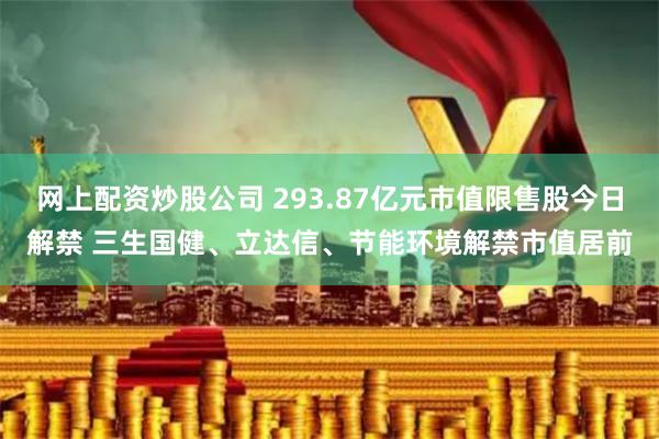 网上配资炒股公司 293.87亿元市值限售股今日解禁 三生国健、立达信、节能环境解禁市值居前