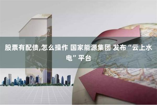 股票有配债,怎么操作 国家能源集团 发布“云上水电”平台
